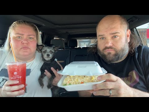 Mukbang with a stray dog