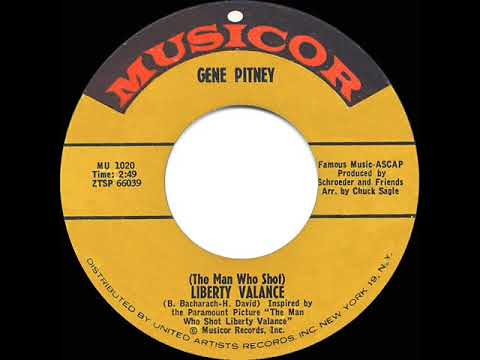 1962 HITS ARCHIVE: The Man Who Shot Liberty Valance - Gene Pitney