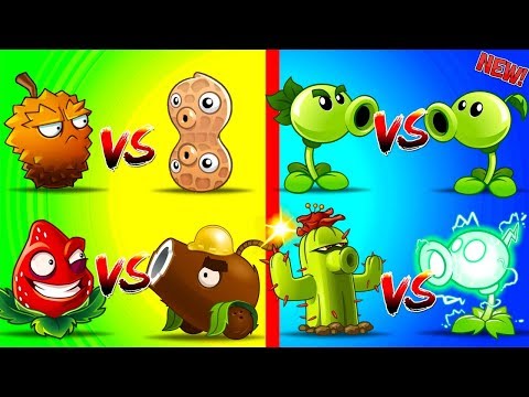 Plants vs Zombies 2 All Mixing Free vs Premium Plants - Walkthrough with Battle and Hard Zombies