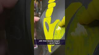 I Painted a Dragon on My Son&#39;s Welding Helmet