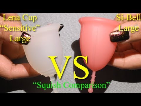 Lena Cup Sensitive vs Si-Bell Cup LG "Squish" - Menstrual Cups
