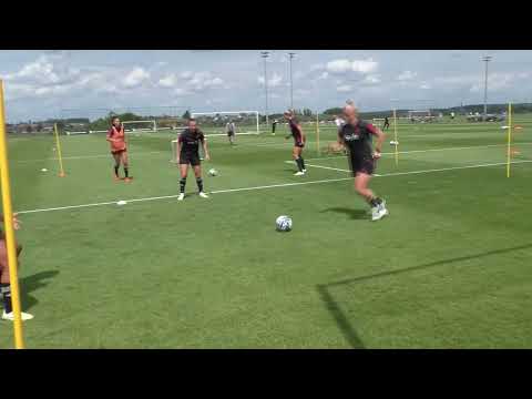 Training session with preparation game of the Belgian Red Flames and WU19 on 27.06.2023