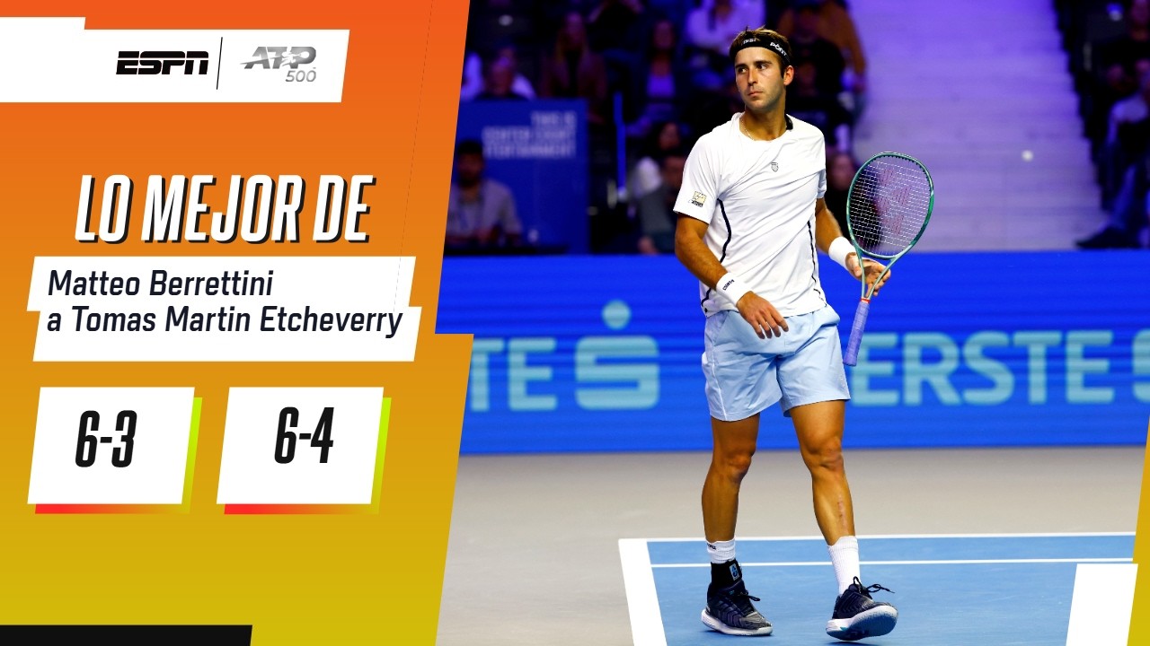 EN VIENA, TOMÁS ETCHEVERRY CAYÓ EN PRIMERA RONDA ANTE EL ITALIANO BERRETTINI | RESUMEN