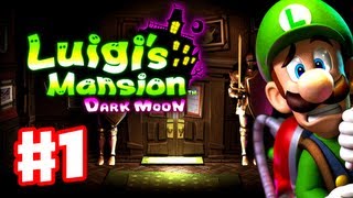 Luigi&#39;s Mansion Dark Moon - Gameplay Walkthrough Part 1 - A-1 Poltergust 5000 (Nintendo 3DS)