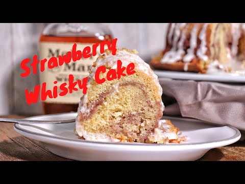Maker's Strawberry Whisky Cake