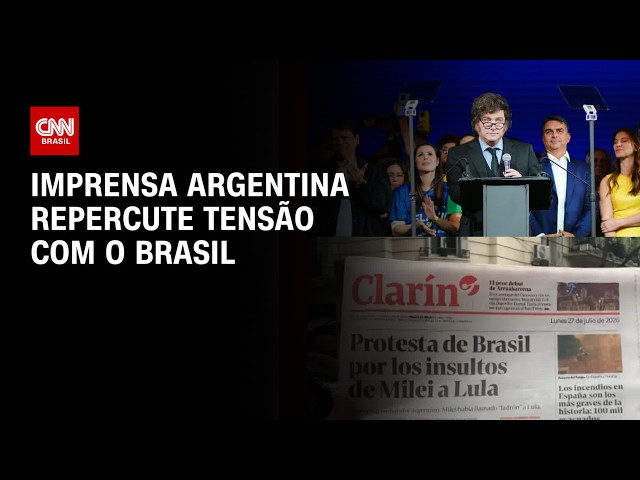 Após falas de Milei, jornais argentinos falam em “pior crise diplomática” | BASTIDORES CNN