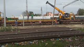 preview picture of video 'Mast erection at Bhatinda jn.  at Remaining Positions.'