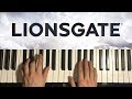 How To Play LIONSGATE Intro PIANO TUTORIAL LESSON