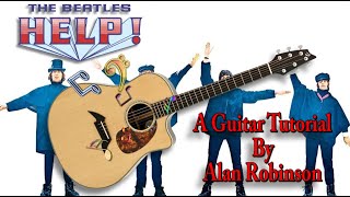 Help! - The Beatles - Acoustic Guitar Lesson (2021 version ft. my son Jason on lead etc.)