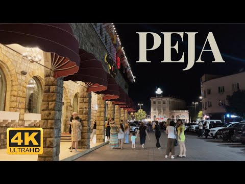 Summer Night Walk in Peja, Kosovo | August 2024