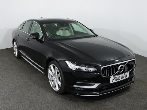 VOLVO S90 2.0 D4 Inscription Pro Finished in Onyx Black Metallic Paint. Reg PX18KPN