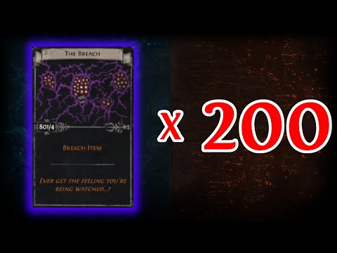 Opening 200 Sets of The Breach - Path of Exile 3.21 - Is This Card Worth It?