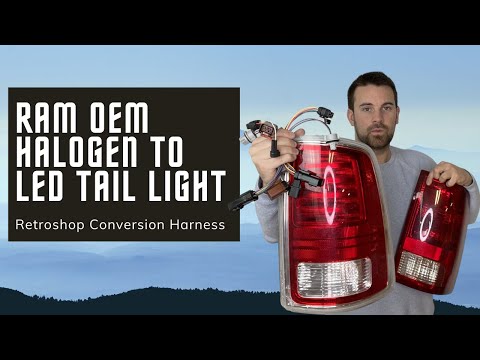 RAM OEM Halogen to OEM LED Tail Light Conversion
