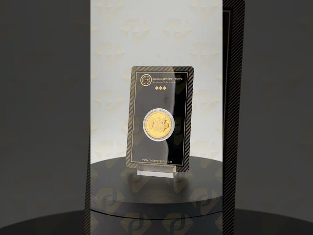 جنيه ذهب أنكل سكروج عيار 24 بي تي سي بوزن 8 غرام