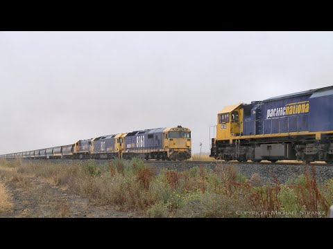 7737V Grain Train Locomotive Swap (4/1/2022) - PoathTV Australian Railways
