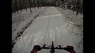 preview picture of video 'jízda v lese ve sněhu na motorovém kole ice snow rally bikes Go pro HD Hero VARNSDORF'