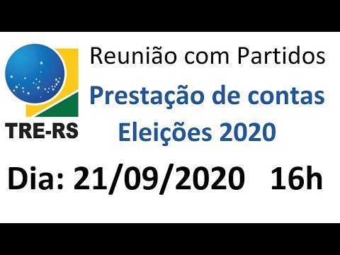 Reunião com Partidos sobre prestação de contas - Eleições 2020