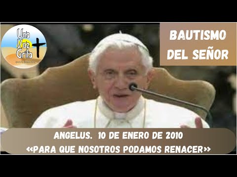 PAPA BENEDICTO XVI. ANGELUS 10-01-2010. BAUTISMO DEL SEÑOR. «PARA QUE NOSOTROS PODAMOS RENACER»
