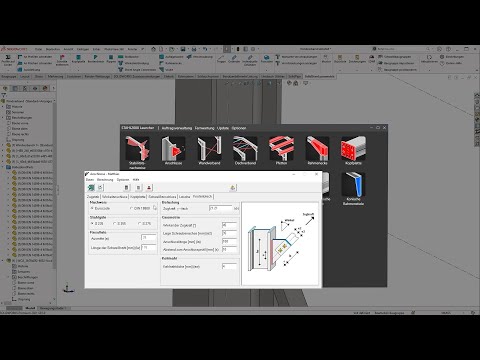 Structural analysis with STAHL2000 of steel structures designed with SolidSteel parametric (SW)