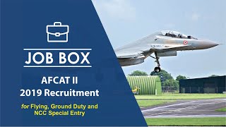 AFCAT II 2019 Recruitment | Air Force Officers Entry 2019