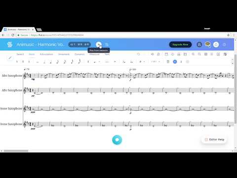 Animusic - Harmonic Voltage for Eb Saxophone Quartet
