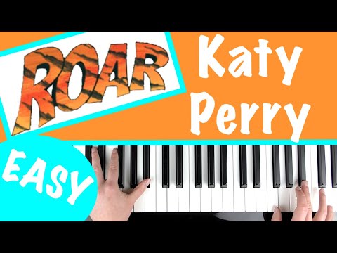 How to play ROAR - Katy Perry Easy Piano Chords Tutorial