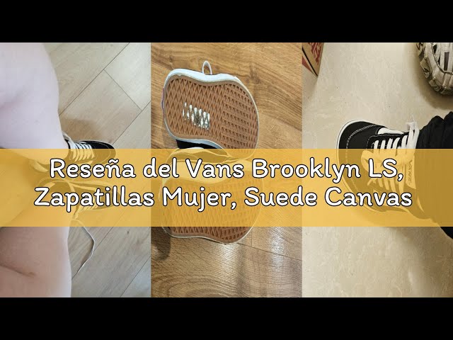 Vídeo relacionado con Vans Brooklyn LS, Zapatillas Unisex niños, Suede Canvas Black White 38 EU