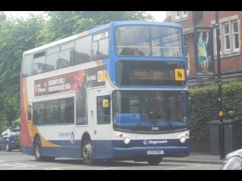 Stagecoach Midland Red Dennis Trident (ALX400) 17493 LX51 FMO on route 9 to Rokeby Estate