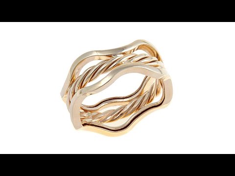 Passport to Gold 14K Yellow Gold Scalloped Rope Ring