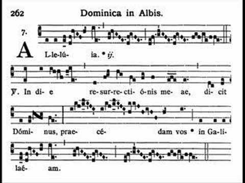 Dominica in Albis - Alleluia, In die (Gregorian chant)
