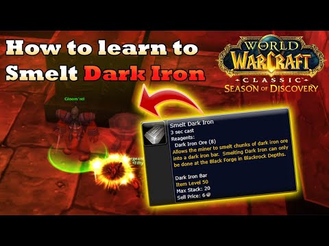 How to learn Dark Iron Smelting in World of Warcraft [WoW SoD Phase 4]