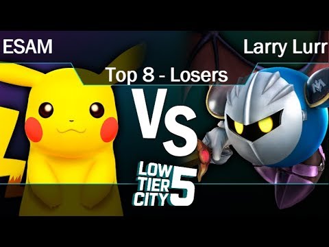 LTC 5 - PG | ESAM (Pikachu) vs MSF | Larry Lurr (Fox, MK) Top 8 - Losers - Smash 4