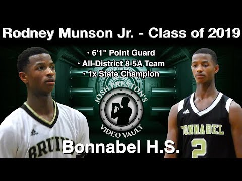 Rodney Munson Highlights (2018 Playoffs/St. Aug Tournament) - Bonnabel 2019 PG