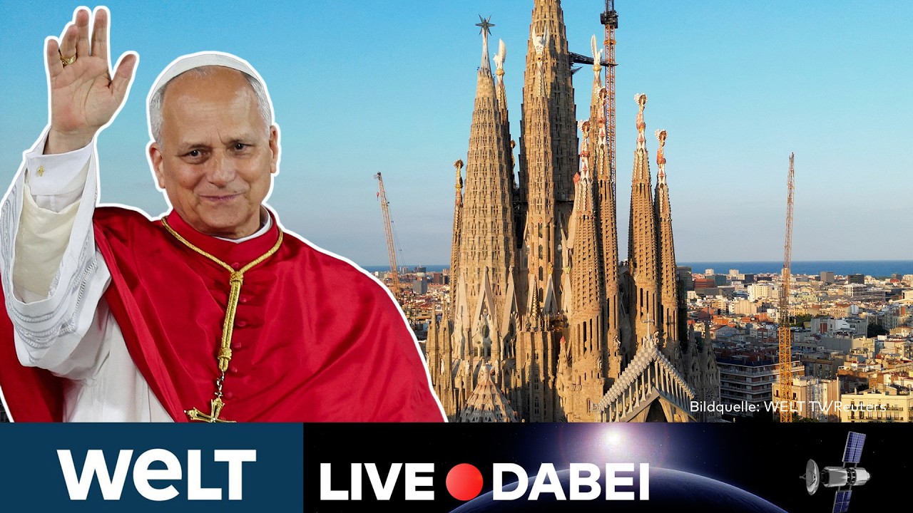 PAPST IN SPANIEN: Basilika Sagrada Família ‒ Leo XIV. weiht höchsten Kirchturm der Welt | LIVESTREAM