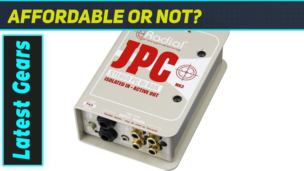 `Radial JPC: The Ultimate Direct Box for Pristine Laptop Audio