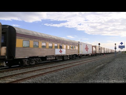 SCT 4PM9 With Crew Car & 55' Container (27/3/2021) - PoathTV Australian Trains & Railways