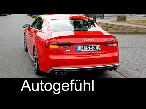 Audi S5 Coupé Sound check Preview Misano Red V6 all-new A5 2017 neu