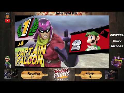 [Smash N' Flam's 7] Losers Finals - Krycken (Luigi) vs Ogey (Cpt. Falcon)