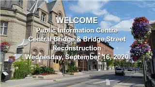 Central Bridge & Bridge Street Reconstruction - Sept. 16 - Public Open House Presentation Materials
