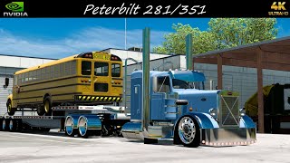 *Peterbilt 281/351* School Bus Hauled Ardmore to Oklahoma City *JBX2/TAA Graphics* ATS PC 4K 1.56