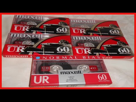 Maxell UR 60 Position IEC Type I Normal Audio Cassette - 5 Pack