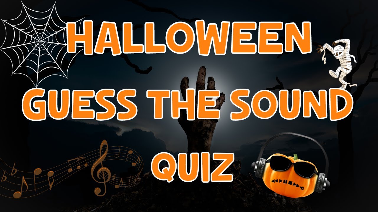 Guess The Halloween Sound Quiz | ESL Halloween Games | 4K