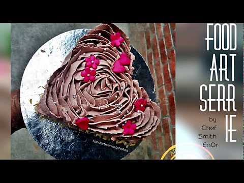 Flower piping | Chocolate Cake Decoration || Chef Smith EnOr