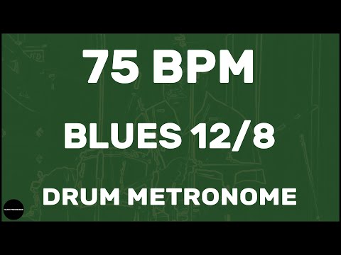Blues 12/8 | Drum Metronome Loop | 75 BPM