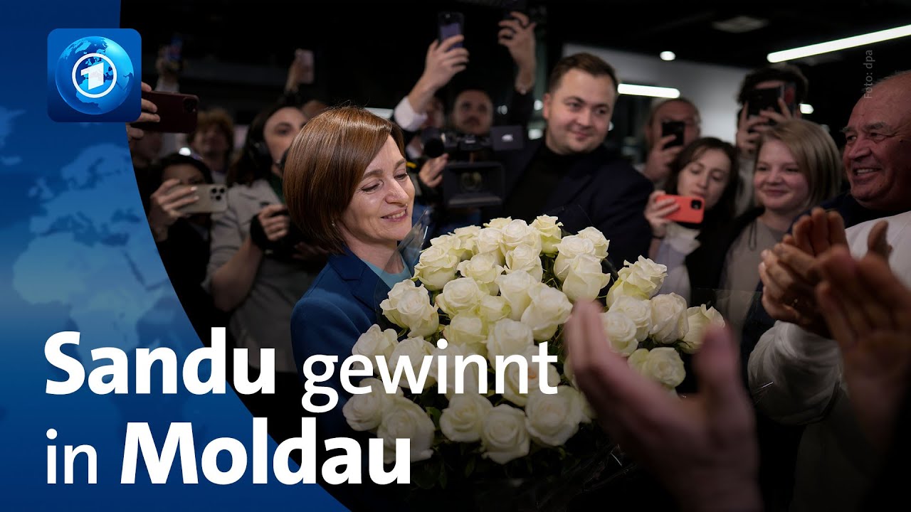 Pro-europäische Amtsinhaberin Sandu gewinnt Präsidentenwahl in der Republik Moldau