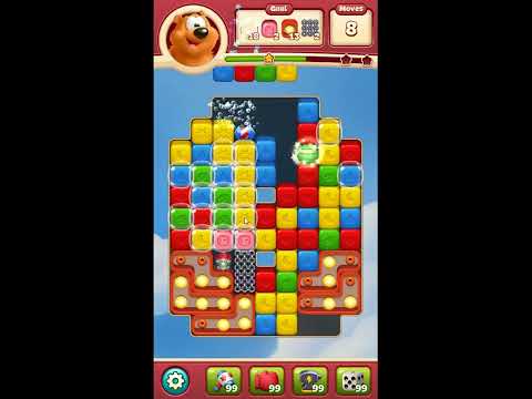 Toon Blast Level 7523 - NO BOOSTERS 🐻🐺🐱 | SKILLGAMING ✔️