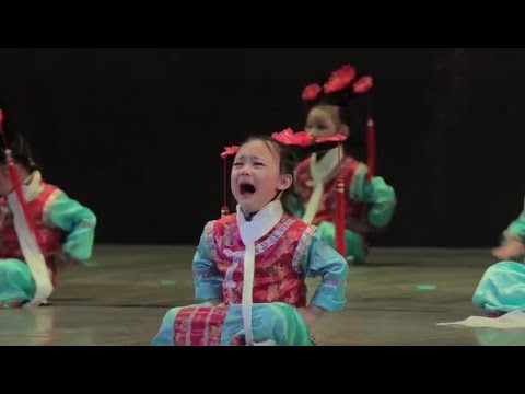 funny Children's Day | The little girl was sad, but she still finished her dance brilliantly