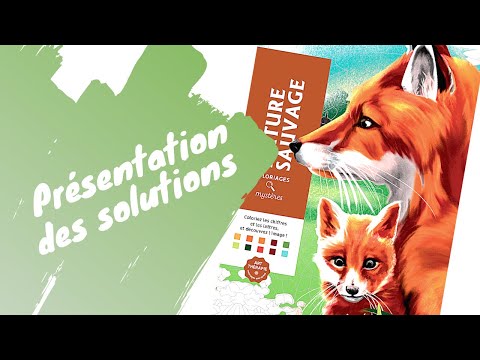 Nature sauvage - coloriage mystères Art thérapie - SOLUTIONS