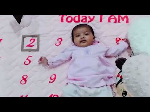 Atisha is 60days old. Aaj mera Happie wala bday hai!