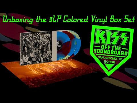 Unboxing the KISS - Off The Soundboard: San Antonio, TX 12/3/85 3LP Colored Vinyl Box Set